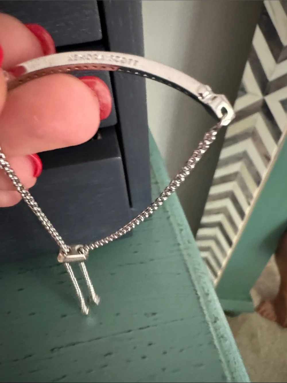 Kendra Scott Silver Pavé Bar bracelet in Silver